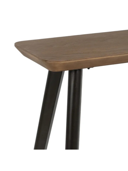 ÉPOCA 120 X 33 consola negro madera-metal