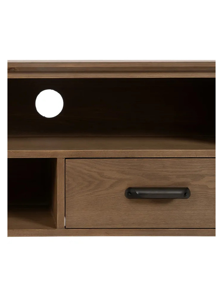 ÉPOCA 150 X 41 mueble TV negro madera-metal