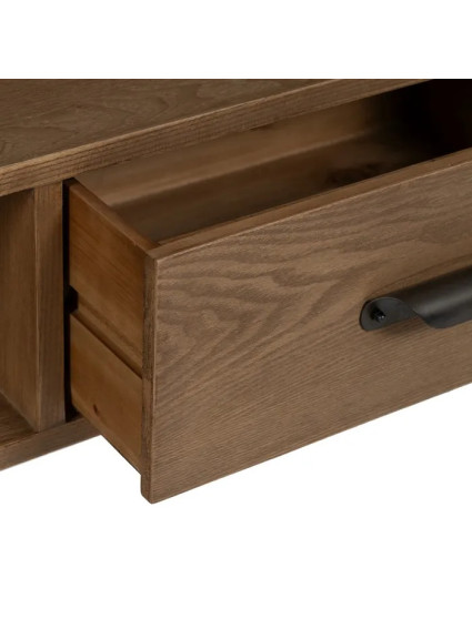 ÉPOCA 150 X 41 mueble TV negro madera-metal