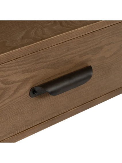 ÉPOCA 150 X 41 mueble TV negro madera-metal