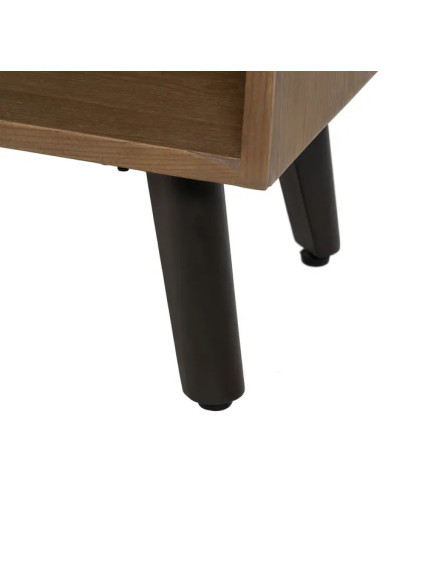 ÉPOCA 150 X 41 mueble TV negro madera-metal