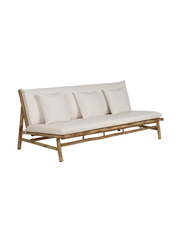 JUNCO 200 X 86 sofá 3 plazas natural bambú