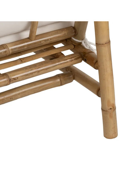 JUNCO 200 X 86 sofá 3 plazas natural bambú