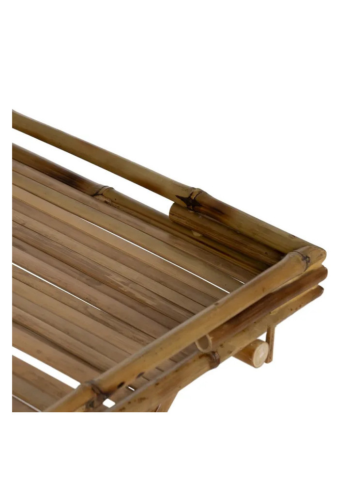 JUNCO 56 X 56 mesa auxiliar bambú