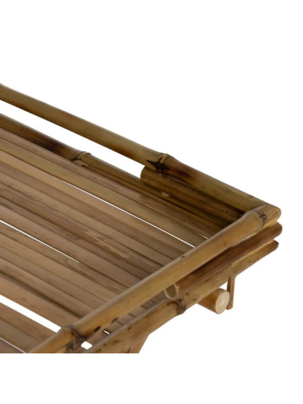 JUNCO 56 X 56 mesa auxiliar bambú