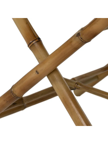 JUNCO 56 X 56 mesa auxiliar bambú