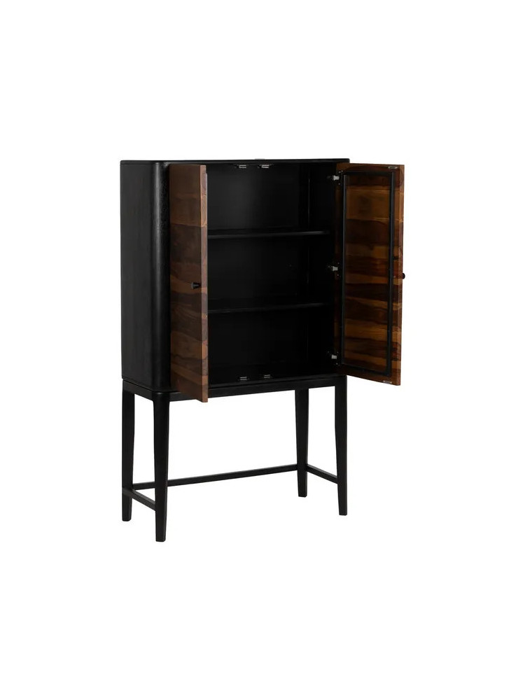 ÉBANO 90 X 40 armario madera marrón-negro