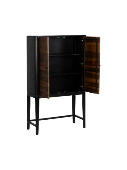 ÉBANO 90 X 40 armario madera marrón-negro