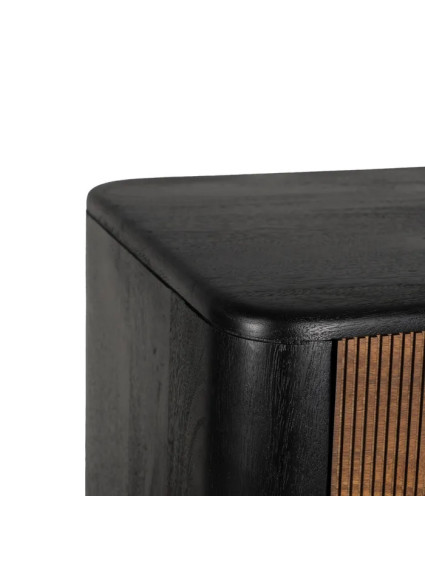 ÉBANO 90 X 40 armario madera marrón-negro