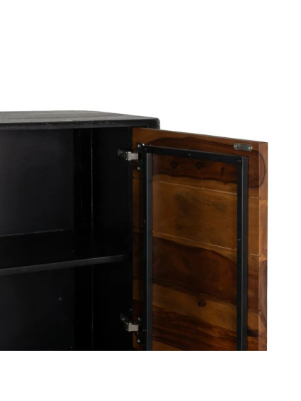 ÉBANO 90 X 40 armario madera marrón-negro