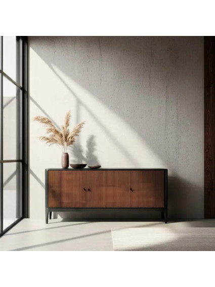 ÉBANO 160 X 40 aparador marrón-negro
