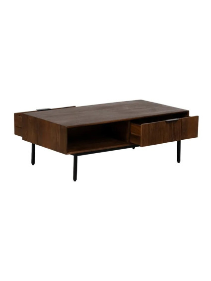 Mesa de centro colonial de material noble