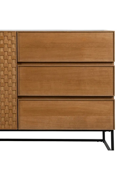 CUBO 160 X 42,50 aparador 3 cajones natural DM-madera