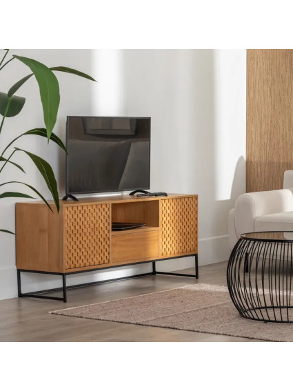 CUBO 148 X 40 mueble TV natural DM-madera