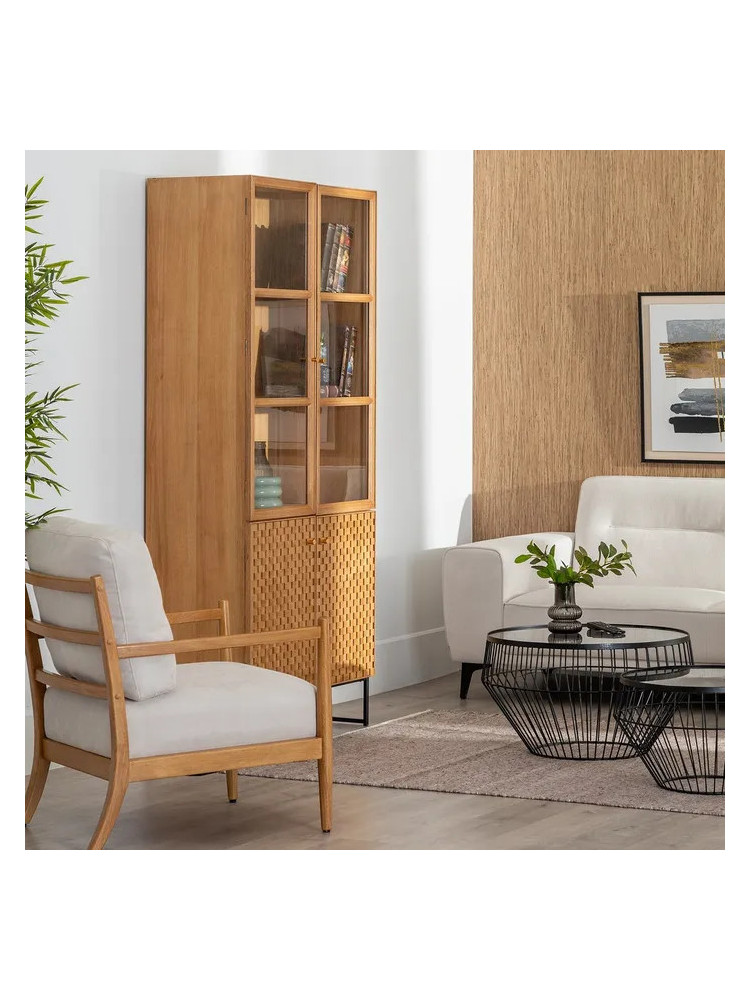 CUBO 84,50 X 42,50 vitrina natural DM-madera