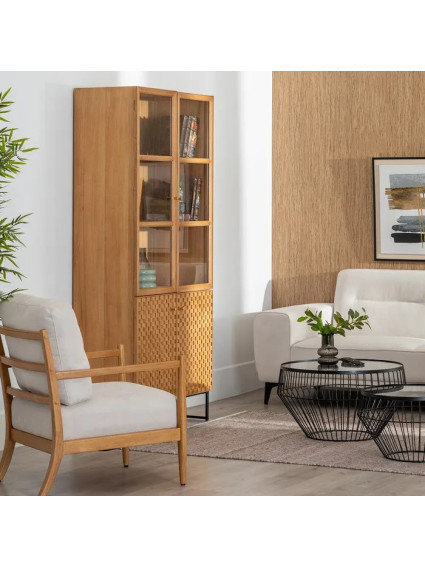 CUBO 84,50 X 42,50 vitrina natural DM-madera