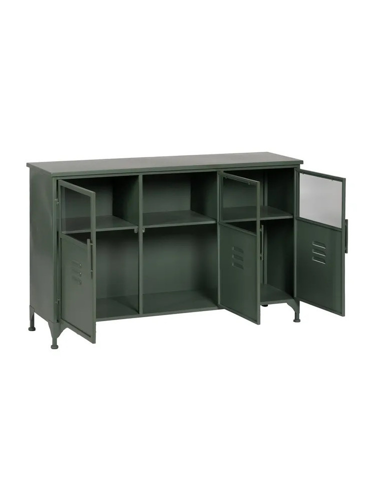 CHICAGO 120 X 35 aparador metal-cristal