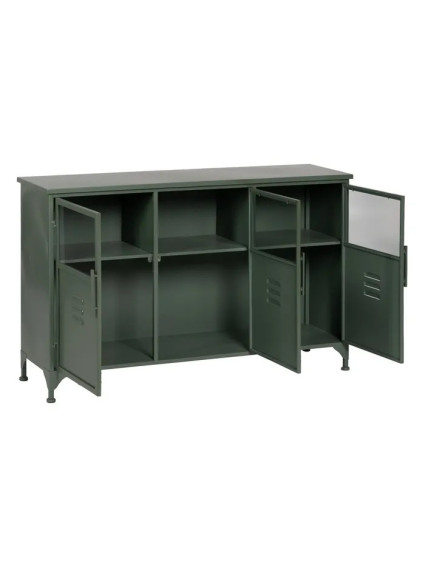 CHICAGO 120 X 35 aparador metal-cristal