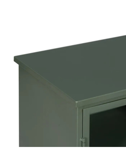 CHICAGO 120 X 35 aparador metal-cristal