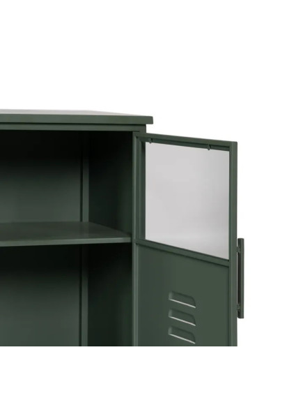 CHICAGO 120 X 35 aparador metal-cristal