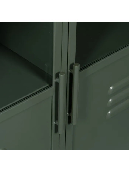 CHICAGO 120 X 35 aparador metal-cristal