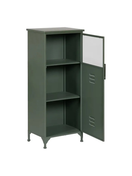 CHICAGO 48 X 35 mueble auxiliar metal-cristal