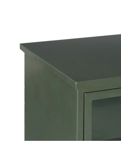 CHICAGO 48 X 35 mueble auxiliar metal-cristal