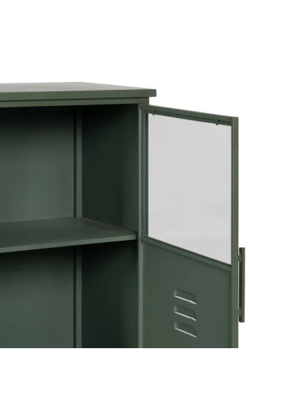 CHICAGO 48 X 35 mueble auxiliar metal-cristal