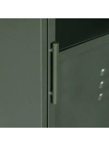 CHICAGO 48 X 35 mueble auxiliar metal-cristal