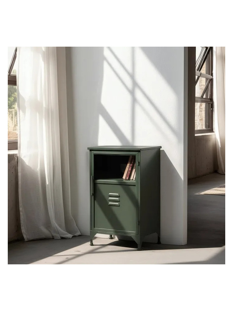 CHICAGO 45 X 35 mueble auxiliar pequeño metal-metal