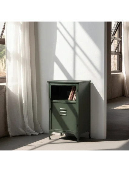 CHICAGO 45 X 35 mueble auxiliar pequeño metal-metal