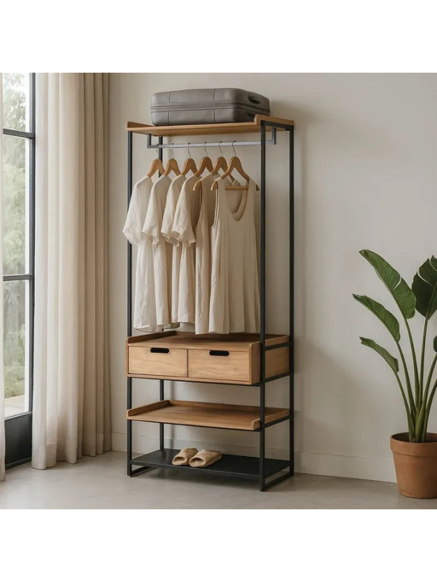TEXAS 80 X 48 mueble vestidor grande DM-metal