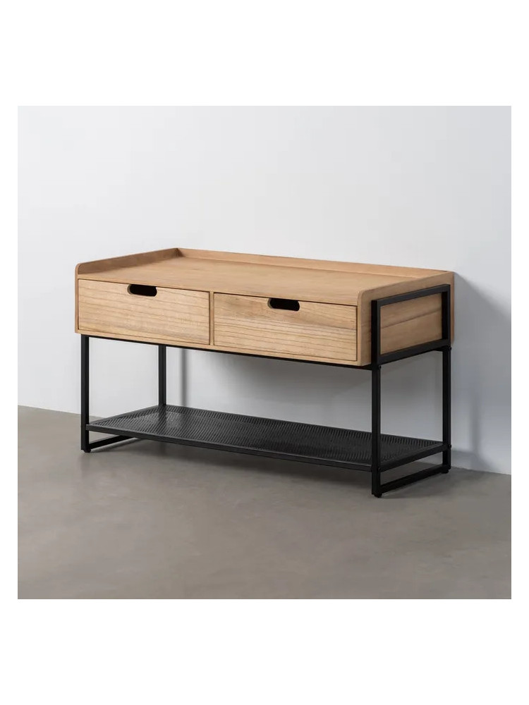 TEXAS 100 X 48 mueble cajones natural-negro