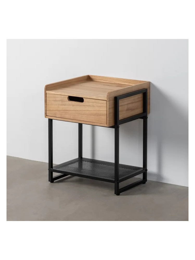 TEXAS 45 X 41 mesita natural-negro