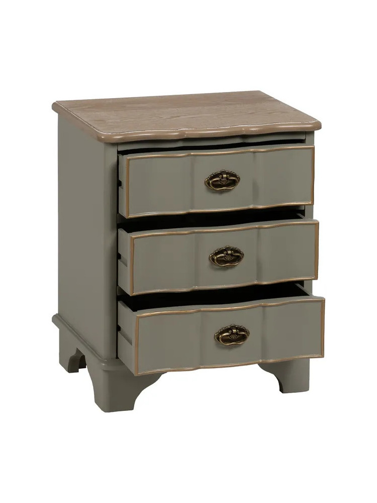 EUGENIA 50 X 35 mesita taupe madera