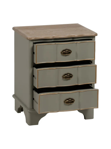 EUGENIA 50 X 35 mesita taupe madera