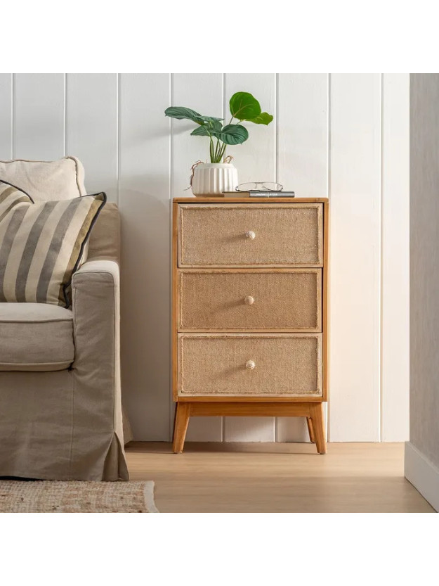 NIEVE 46 X 37 mesita natural DM-madera