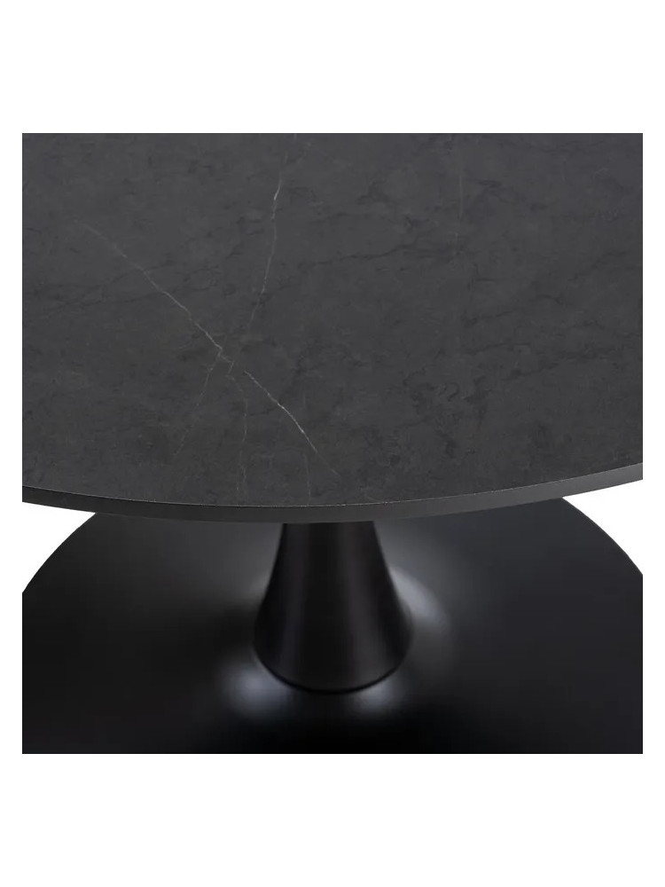 DELIRIO NEGRA 100 X 100 mesa comedor DM-metal