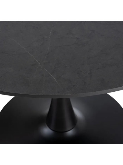 DELIRIO NEGRA 100 X 100 mesa comedor DM-metal