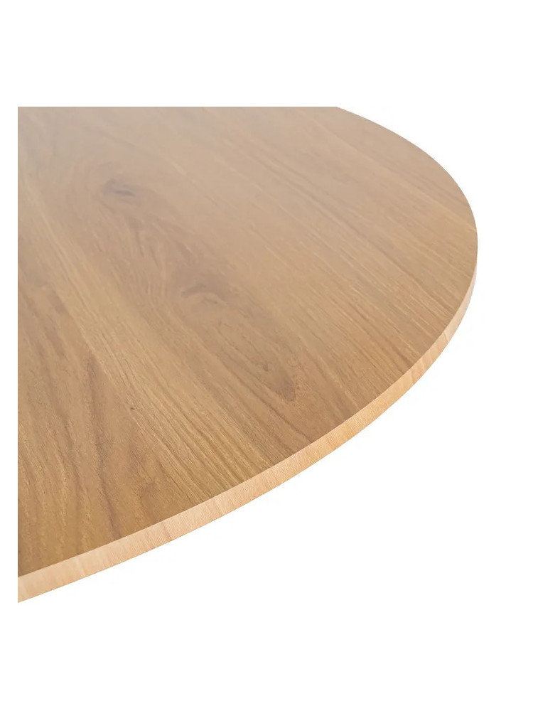 DELIRIO NATURAL-NEGRA 100 X 100 mesa comedor DM-metal