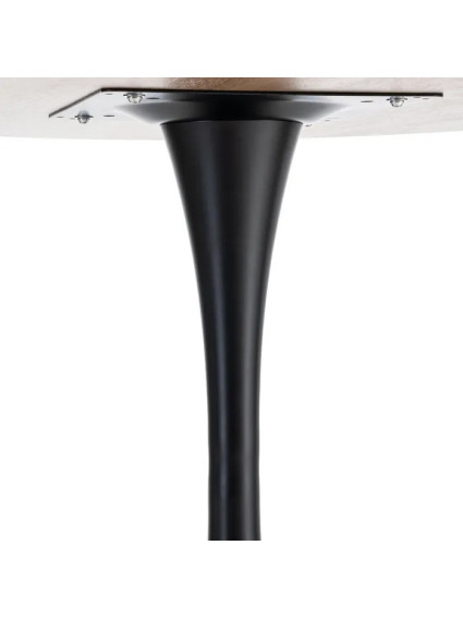 DELIRIO NATURAL-NEGRA 100 X 100 mesa comedor DM-metal