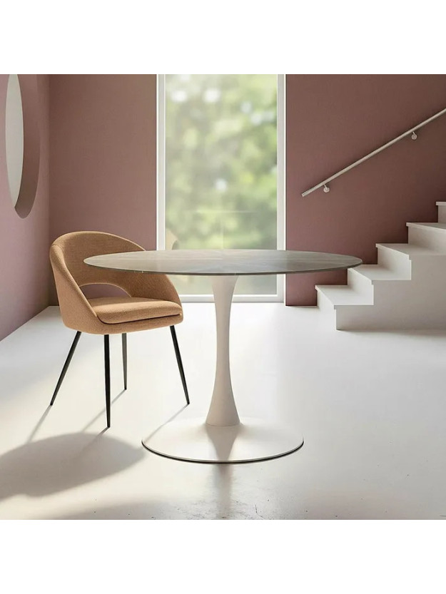DIMENSIÓN GRIS 100 X 100 mesa comedor piedra sintetizada
