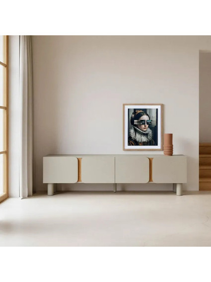 DINÁMICO 180 X 40 mueble TV taupe DM