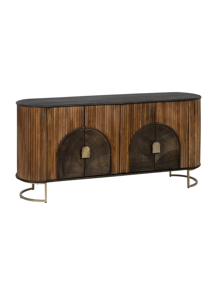 SABANA 153 X 41 aparador natural-oro madera