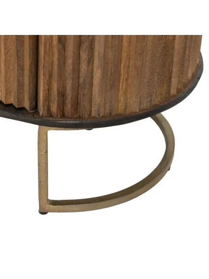 SABANA 153 X 41 aparador natural-oro madera