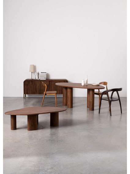 SURCO 150X79 mesa centro madera mango