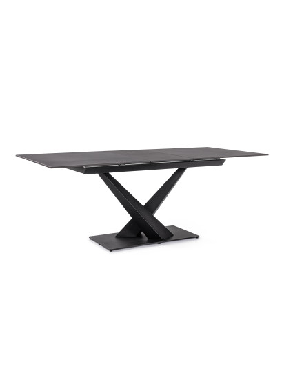 VÉRTICE 160-200X90 mesa extensible negra