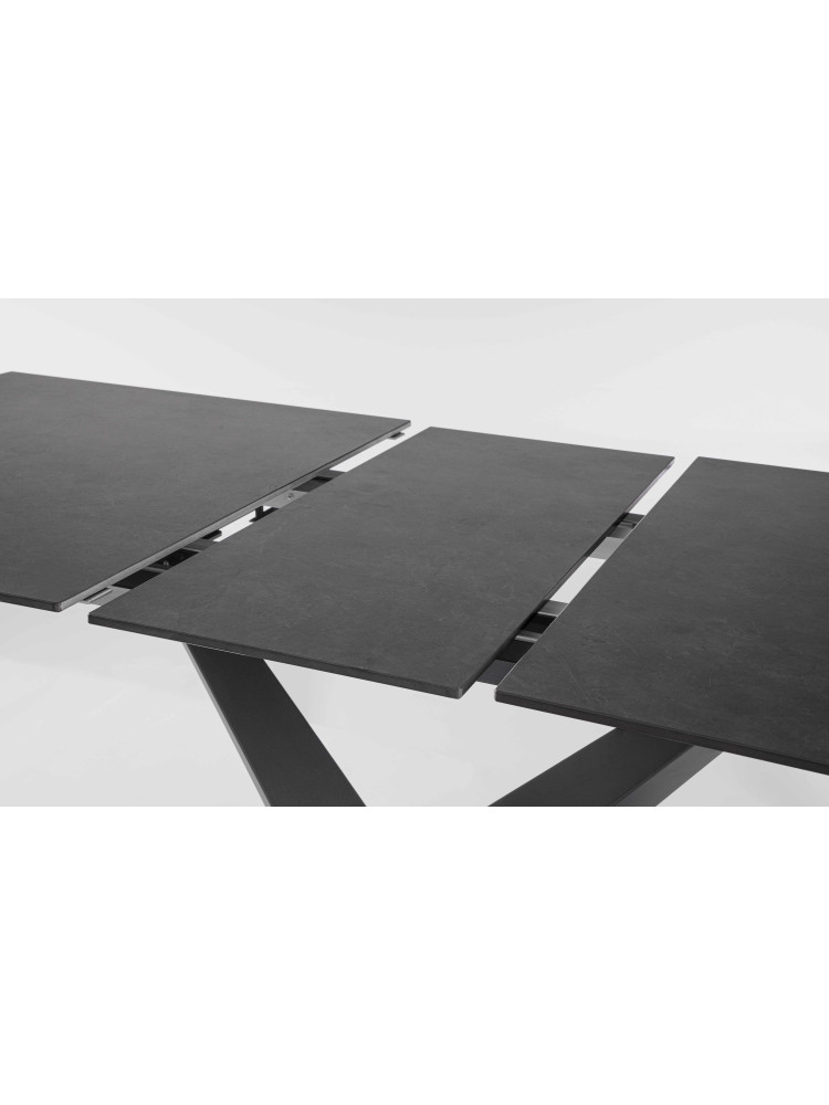 VÉRTICE 160-200X90 mesa extensible negra