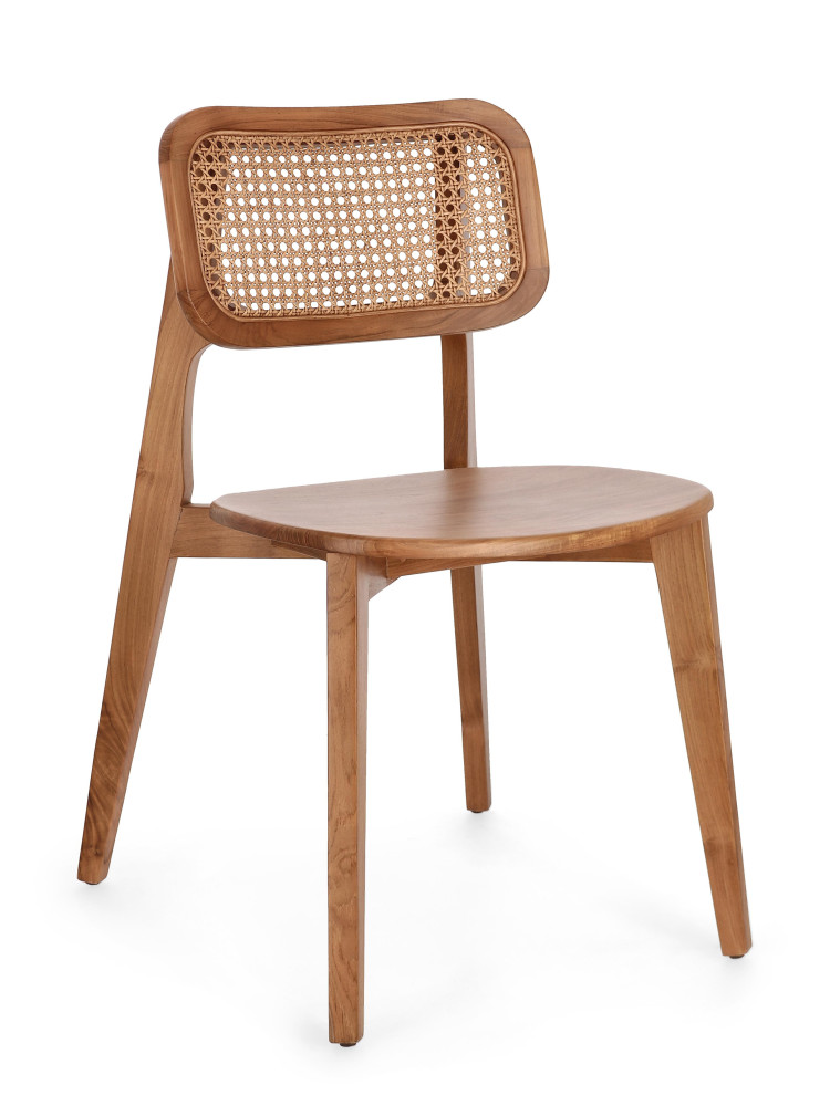 ORIGEN 52X56 silla teca-ratán ORIGEN 52X56 silla teca-ratán