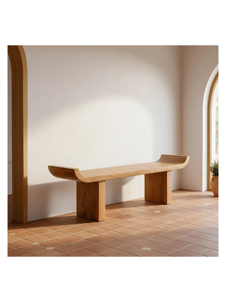 DUNA 160 X 35 banco natural madera de mango